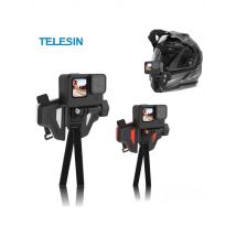 TELESIN Motorcycle Helmet Mount for Gopro Hero 13 12 11 10 9 DJI OSMO Action 5 Pro 4 3 Insta360 ACE Pro Action Camera Accessory