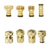 1/2'' 5/8" 3/4'' 1'' mosiężne szybkozłącze węża złączka zatrzymująca wodę gwint miedziany złączka
