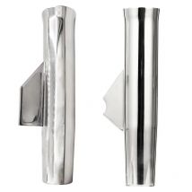 ISURE MARINE Staffa per canna da pesca in acciaio inossidabile Sedile per canna da pesca a coda di pesce con sedile per canna da pesca trapezoidale Accessori per barche