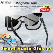 HIWEGO Occhiali intelligenti Bluetooth con lenti intercambiabili Occhiali da sole magnetici Occhiali da sole con protezione UV anti luce blu