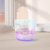 Hye-eun Gradient Alchemy Cosmic Light Clear Crystal Klangschale für Angst, Klangheilung, Stressabbau und Meditation