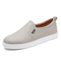 Neue flache leichte Frühling und Herbst Leder Damen kleine Schuhe Freizeit sport rutsch feste Low-Top-Freizeit Loafer Damenschuhe