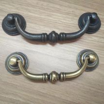 MFYS Vintage Möbelgriffe Antik Schwarz Bronze Küchenschrank Griff Retro Kleiderschrank Griffe Schranktürknöpfe Hardware