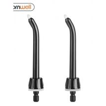 Mornwell 2pcs Black /White Orthodontic Tip Replacement Nozzles for Mornwell F18D52F27F09F22F23 Oral Irrigator