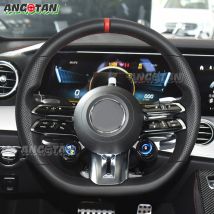 Kohlefaser-Lenkrad für Mercedes-Benz AMG GT W167 W177 W190 W205 W206 S63 C43 E53 CLA GLA Vollleder-Lenkrad