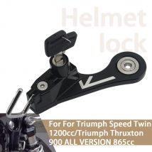 Per Triumph Twins Bonneville Thruxton Scrambler 900 T100 Kit di blocco casco da strada Caschi da moto Blocco antifurto di sicurezza