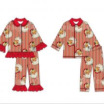 Christmas Family Matching Pajamas Long Sleeve Kids & Adult Pyjamas Set Comfortable Sleepwear New Outfit for Holiday