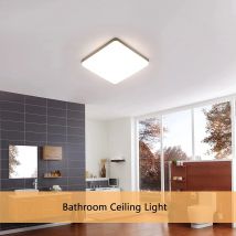 Plafoniera moderna a LED quadrata ultrasottile da 36 W, 3300LM 4000 K bianco naturale per bagno cucina camera da letto corridoio sala da pranzo