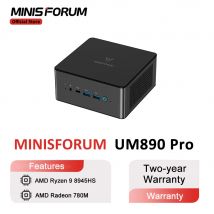 MINISFORUM UM890 Pro Mini PC AMD Ryzen 9 8945HS Windows 11 Mini Computer DDR5 32GB 1TB NVME SSD Oculink DP Wifi6e Gaming Mini PC