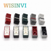 10pcs 24*10.5*9mm  straight slide potentiometer mixer push rod plastic cap console volume hat inner hole 4MM slot