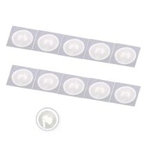 5YOA NFC Ntag215 Etichetta autoadesiva 13,56 MHz ISO14443A Adesivo bianco 215 NFC Telefono disponibile Tag RFID Adesivi Etichetta adesiva