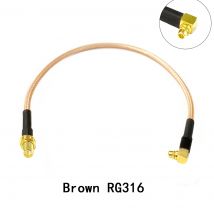 RP SMA Femmina Interruttore MMCX Maschio Ad Angolo Retto Cavo Pigtail RG316 RG174 RG178 15 cm 6 "Nave Veloce All'ingrosso