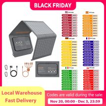 MHPOWOS Caricatore da pannello solare portatile da 40 W con tripla uscita (USB-C/USB-A/DC), alta efficienza al 23% per la banca di potere del telefono da campeggio