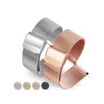 Milanese Watch Band 12mm 14mm 16mm 18mm 20mm 22mm 24mm Universal Stainless Steel Metal Watch Band Strap Bracelet Black Rose Gold
