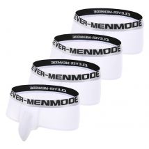 4 Pack Boxers Men Sport Shorts Exercise Underwear Man Bulge Pouch Boxer Athletic Underpants Gym Wear Bodybuilding Wide Waistband