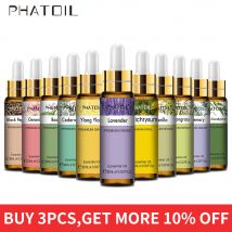Phatoil 10ml mit Tropfer Lavendel Eukalyptus Vanille reine natürliche ätherische Öle Rose Jasmin Ylang Ylang Diffusor Aroma öl
