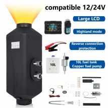 Nagrzewnica Diesel All in One 2KW/5KW/8KW 12V-24V Przenośna nagrzewnica powietrza z tłumikiem Szybkie ogrzewanie Odmrażanie dla kamperów Ciężarówka