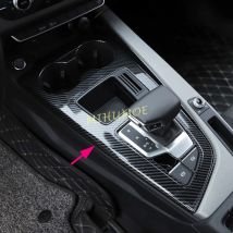 Für 2020-2024 Audi A4 A5 B9 Carbon Fiber Center Konsole Getriebe Shift Panel Abdeckung Borte Stilvolle 2021 2022 2023 Limousine Sportback