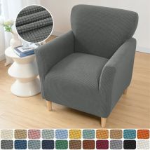 1PC Polar Fleece Tub Stuhl Abdeckung Jacquard Club Sessel Schonbezug Elastische Einzel Sofa Schonbezug für Studie Bar Zähler Hotel