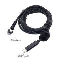 USB Typ C auf 6,5 x 4,4 6,5 x 4,4 mm Stecker Konverter Laptop Ladekabel Kabel für Sony LG Notebook PC Netzteil Adapter