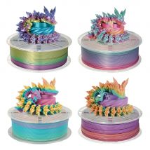 4 kg/lotto PLA Filamento arcobaleno Pla seta o arcobaleno opaco cambiamento di colore 1.75mm Materiale di stampa 3D per stampanti 3D Penne 3D