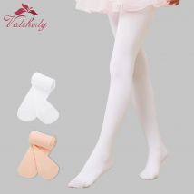 Wholesale Ballet Tights 90D Girls Dance Stocking Children White Velvet Socks Kids Pantyhose Spring Summer Autumn Perform Use