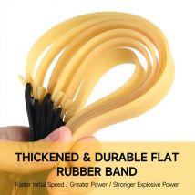 1,5/2,0 mm dickes Schleudern-Gummiband mit hoher Zugfestigkeit und elastischem Latex-Katapult-Gummiband, Jagdzubehör