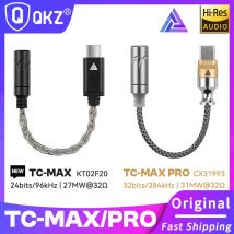 QKZ TC-MAX Pro HiFi DAC USB Typ C auf 3,5 mm Kopfhörerverstärker Audio-Decoder IEM AMP Handy-Adapter CX31993 32 Bit/384 kHz