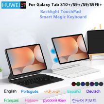 HUWEI Magic Keyboard Case For Samsung Galaxy Tab S10+ S10 Plus S9 S9+ S9 FE Plus Tablet Magnetic Case Smart Keyboard Cover Folio