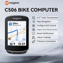 Magene C506 GPS komputer rowerowy nawigacja WiFi prędkościomierz kolorowy ekran dotykowy MTB szosowy licznik rowerowy powiadomienie szkoleniowe na rowerze
