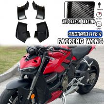 NEUE V4/ V4S Winglets Flügel Spoiler Fxed Motorrad Winglet Flügel Kit Für DUCATI Streetfighter V4 V4S V4SP 2020-2024 V2 2022-2024