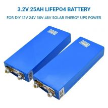 3,2 V 25 Ah LiFePO4-Batteriezelle 25000 mAh Lithium-Eisenphosphat-Tiefzyklen für DIY 12 V 24 V 36 V 48 V Solarenergie USV-Stromversorgung