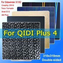 PEI-Blatt für QIDI Plus 4, Creality CR10, Artillery Sidewinder X1/X2, Anet A8 Plus E12, Tevo Tornado doppelseitige Bauplatte