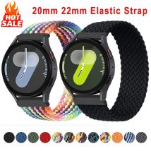 20mm 22mm Elastic Solo Band for Samsung Galaxy Watch 7 6 5 4 40mm 44mm 6Classic Bracelet Correa for Huawei Watch GT5 4Pro Strap