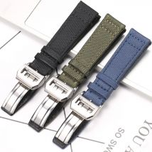 Uhren zubehör Leinwand Uhren armband für iwc Pilot Portugal Portugal iw3777 Stoff Uhren armband 20 21 22mm Nylon Lederband