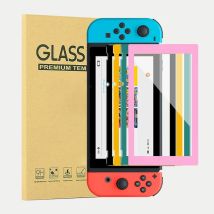 Farbe gebogene Kante gehärtetes Glas für Nintendo Switch Full Cover Displayschutzfolie NS Lite Spielkonsole gehärtete Schutzfolie