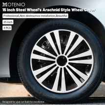 4 Uds tapacubos de rueda 15 pulgadas Arachnid cubierta completa tapacubos accesorios automotrices decorativos diseño para Chevy Express Cargo Van Tran