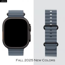 Cinturino URVOI per Apple Watch Ultra 3 2 serie 11 10 9 8 7 6 SE3 cinturino in silicone per iWatch sport ocean band 44 45 46 49mm