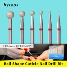 HYTOOS Fine Grit Ball Cuticle Clean Nagelbohrer, russischer Diamant-Nagelbohrer, Sicherheit unter dem Nagelreiniger für abgestorbene Nagelhaut