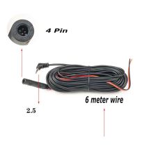 4-pin 4-pin streaming dashcam rear camera extension cord 2.5mm jack reversing image extension cord