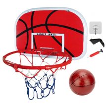 Basketballkorb mit Ball und Pumpe, Mini-Basketballkorb, verstellbar, tragbar, Basketballkorb, für drinnen und draußen, zum Spielen für Kinder