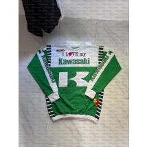 Kawasaki Sommer Outdoor Sport Trendy Schnell Trocknend Atmungsaktive Motorrad Langarm Dünne Sport Bequeme Langarm Shirt