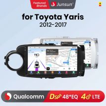 Junsun Android13 Qualcomm 8 Core Wireless CarPlay for Apple Android auto Car Radio For Toyota Yaris 2012-2017 Autoradio GPS RDS