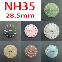 Uhr NH35 Zifferblatt 28,5 mm Saphirdiamant Nagelzifferblatt für NH35 NH36 automatisches mechanisches Uhrwerk 39 mm 36 mm Gehäuse Uhrenzubehör