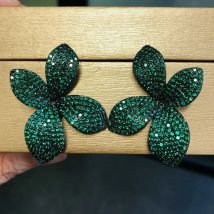 Bilincolor Vintage Green Leaf Ohrring für Damen