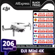 Drone DJI Mini 4K / Combo con fotocamera 4K UHD sotto 249g Stabilizzazione cardanica a 3 assi Trasmissione video da 10 km Spedizione in magazzino