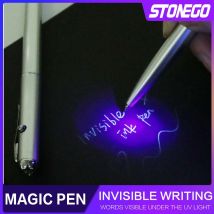 1PC Unsichtbare Tinte Stift Neuheit Kunststoff Material Kugelschreiber Mit Uv-Licht Magic Secret Kugelschreiber