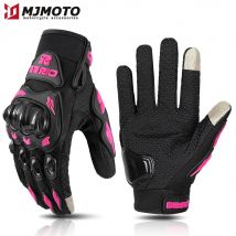 Letnie damskie różowe rękawiczki motocyklowe damskie oddychające rękawiczki motocyklowe funkcja dotykowa zapobiegająca upadkom Motocross Moto rękawice motocyklowe