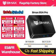 Procesador BMAX B5A Pro AMD Ryzen7 5825U 5700U, AMD Radeon Graphics, 16GB (compatible con Max 64GB), DDR4, 512GB, NVMe, SSD, Windows 11