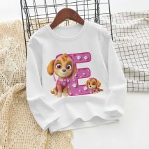 PAW Patrols Skye Mädchen Langarm T-shirt Kinder Cartoon Gedruckt Pullover Herbst Anime Nette Kleidung Kinder Casual Kleidung Geschenk